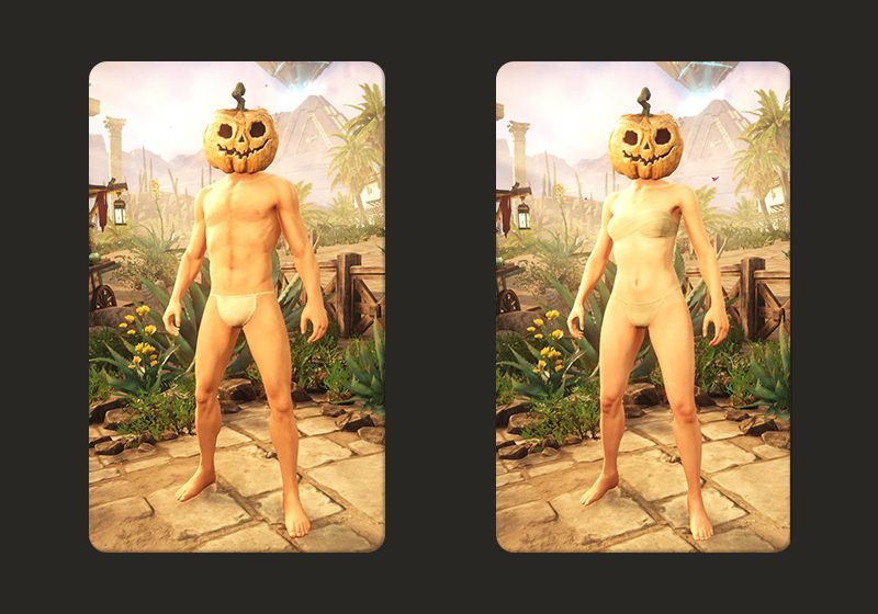 Cosmetic Jack-o-Lantern's Smile M F