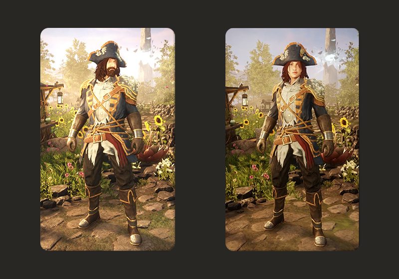 Medium Pirate Captain T2 T3 T4 T5 M F