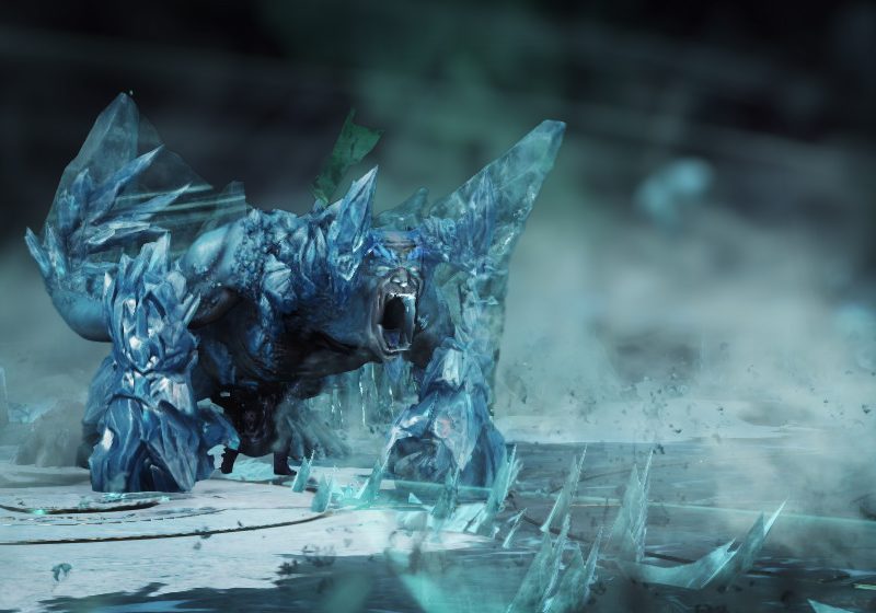The Ice Troll screams
