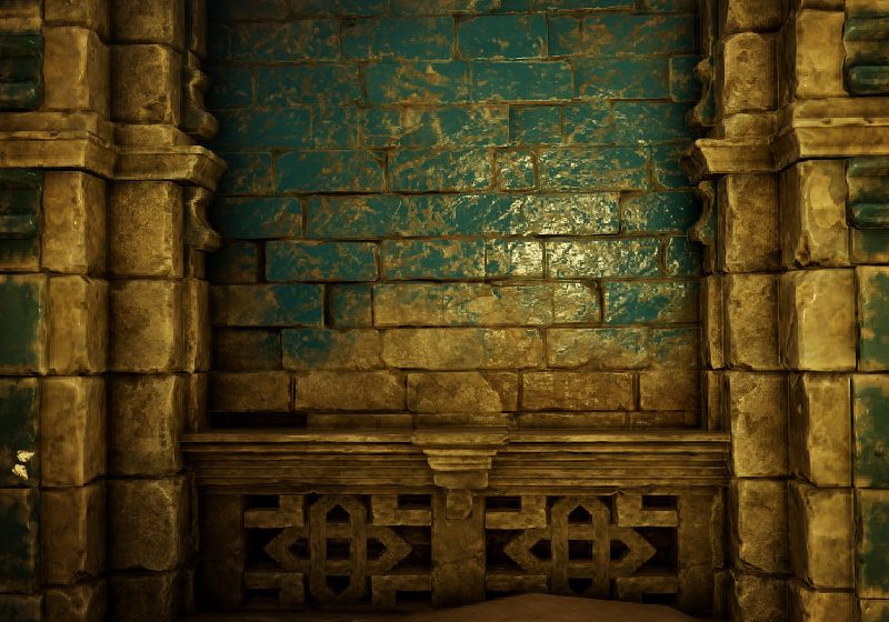 A wall from inside the Hive of Gorgons